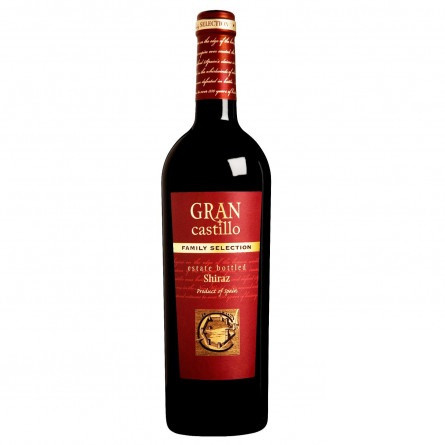 Вино Gran Castillo Shiraz червоне напівсухе 12,5% 0,75л