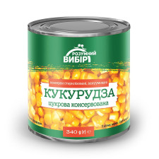 Кукурудза 340г Розумний вибір цукрова консервована mini slide 1
