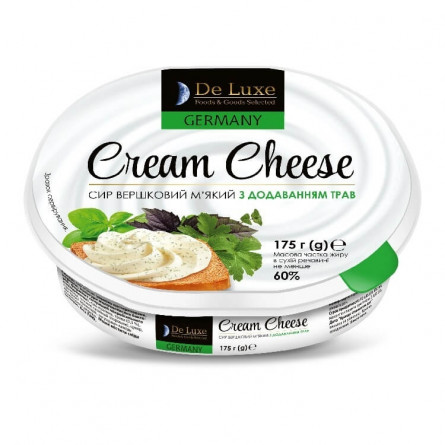 Сыр мягкий 175 г De Luxe Foods Goods Selected с добавлением трав, 60%, Германия