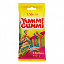 Цукерки Roshen Yummi Gummi Sour Belts mini slide 1