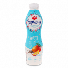 Йогурт «Гармонія» манго та чіа 1,6%, пляшка mini slide 1