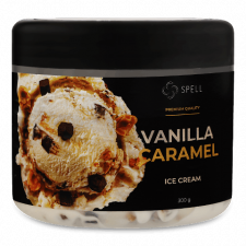 Морозиво Spell з білим шоколадом, шматочками брауні, солоною карамеллю та фундуком mini slide 1