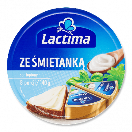 Сир плавлений Lactima «Вершковий» порційний 40% slide 1