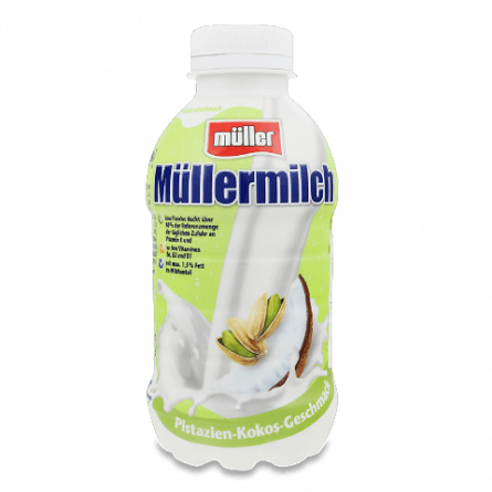 Напій молочний Mullermilch фісташка та кокос 1,5%