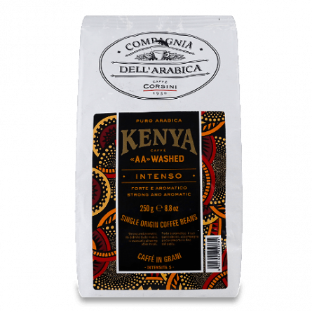 Кава в зернах Corsini Kenya смажена натуральна