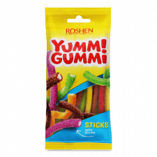 Цукерки Roshen Yummi Gummi Sour Sticks mini slide 1
