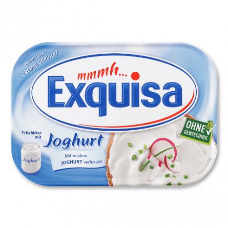 Крем-сир Exquisa з йогуртом 12% slide 1