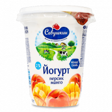 Йогурт «Савушкин» персик-манго 2% mini slide 1