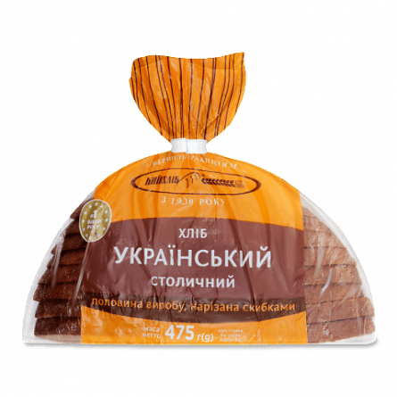 Хліб «Київхліб» «Український столичний» половинка нарізаний в/у slide 1