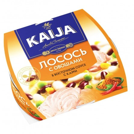 Лосось Kaija по-угорски с овощами в соусе карри 220г