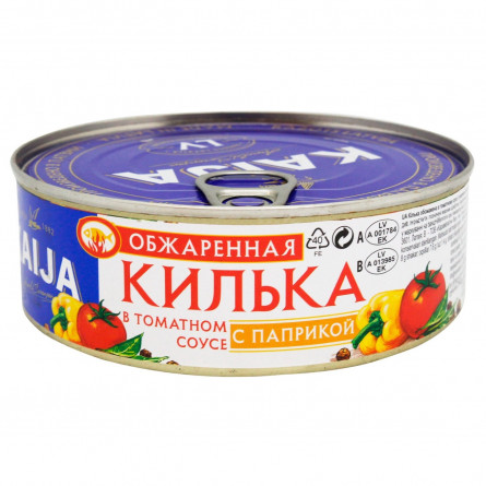 Килька Kaija обжаренная в томатном соусе с паприкой 240г slide 1