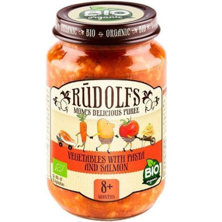 Пюре Rudolfs Лосось з макаронами і овочами 190г