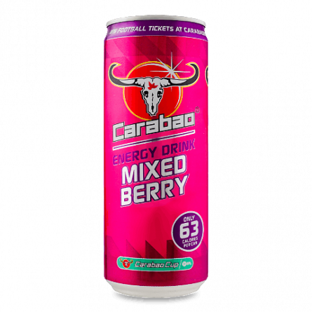 Напій енергетичний Carabao Mixed Berry безалкогольний slide 1