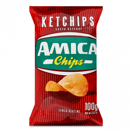 Чипси Amica картопляні зі смаком кетчупу