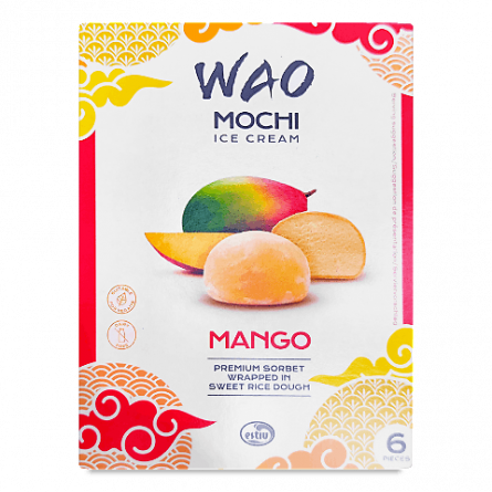 Десерт Wao Mochi з сорбетом з манго в рисовому тісті