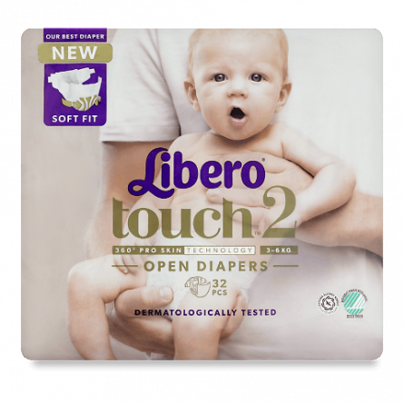 Підгузки дитячі Libero Touch Soft Fit 2 (3-6 кг) slide 1