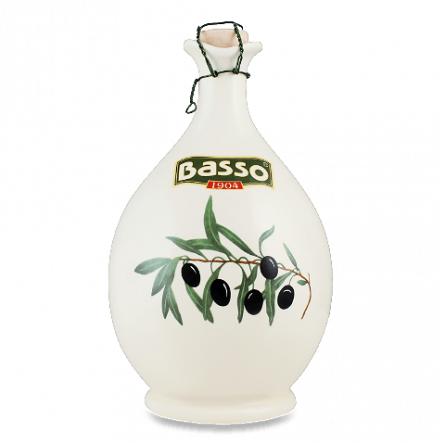 Олія оливкова Basso Extra Virgin нефільтрована, керамічна пляшка slide 1