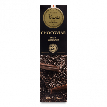 Батончик Venchi Chocaviar Bar чорний шоколад slide 1