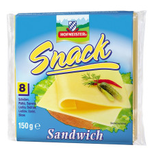Сырный продукт Hofmeister Снек Сэндвич 8 ломтиков 150г mini slide 1