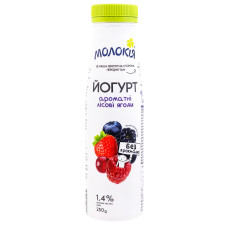 Йогурт Молокія Лесная ягода 1,4% 250г mini slide 1
