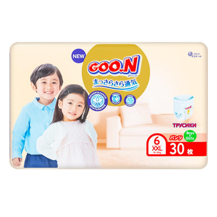 Подгузники-трусики Goo.N Premium Soft 15-25кг 2XL 30шт
