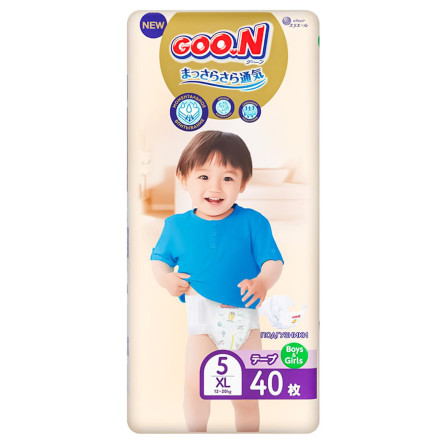 Підгузки Goo.N Premium Soft 12-20кг 5/XL 40шт
