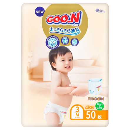 Подгузники-трусики Goo.N Premium Soft 7-12кг M 50шт