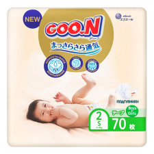 Підгузки Goo.N Premium Soft 4-8кг 2/S 70шт mini slide 1