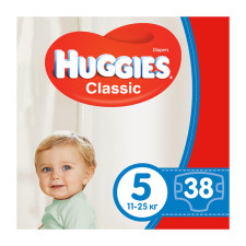 Підгузники Huggies Classic 5 11-25кг 38шт mini slide 1