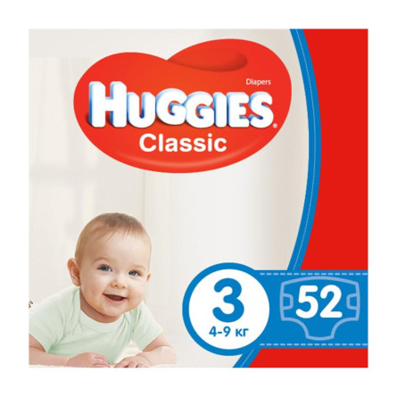 Підгузники Huggies Classic 3 4-9кг 52шт
