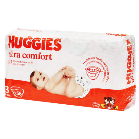 Подгузники Huggies Ultra Comfort 3 4-9кг 56шт