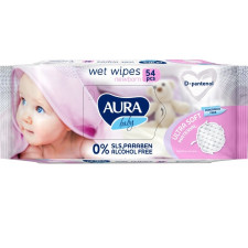 Серветки вологі Aura Baby з Д-Пантенолом 54шт mini slide 1