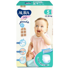 Подгузники-трусики Aura Baby 5 XL 13-20кг 13шт mini slide 1