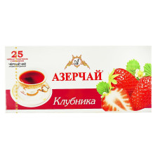 Чай чорний Azercay пакетований з ароматом полуниці 25шт 45г mini slide 1