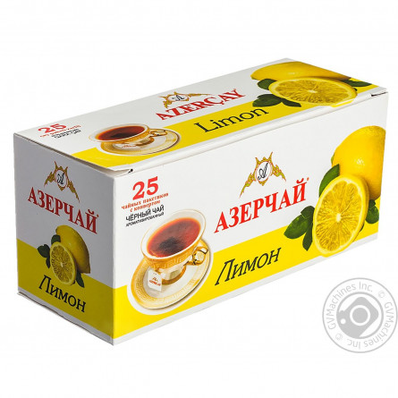 Чай чорний Azercay з лимоном 25шт*1,8г