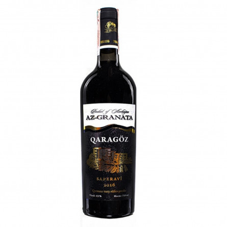 Вино Az-Granata Qaragoz Saperavi 2016 красное сухое 13% 0,75л