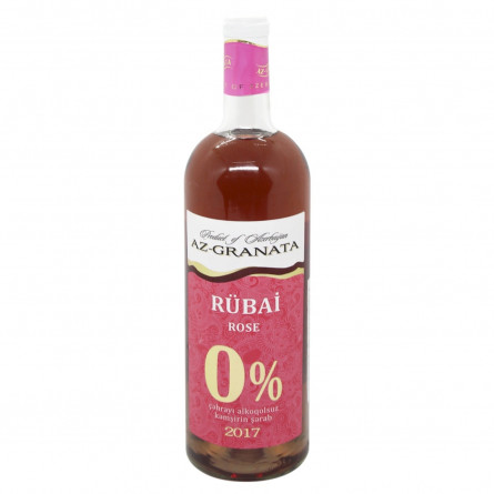 Вино безалкогольное Rubai розовое полусладкое 0,75л