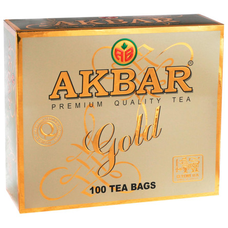 Чай Akbar Gold чорний 100шт х 2г