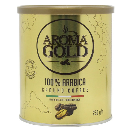 Кава Aroma Gold 100% Arabica мелена 250г slide 1