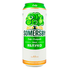 Сидр Somersby Яблоко 4,7% 0,5л mini slide 1
