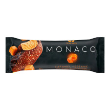 Морозиво Monaco Карамель-кунжут глазуроване 75г mini slide 1
