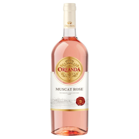 Вино Ореанда Мускат рожеве напівсолодке 9-13% 1,5л