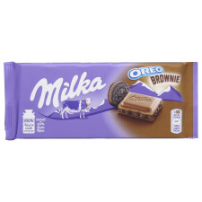 Шоколад Milka Oreo Brownie молочний 100г mini slide 1