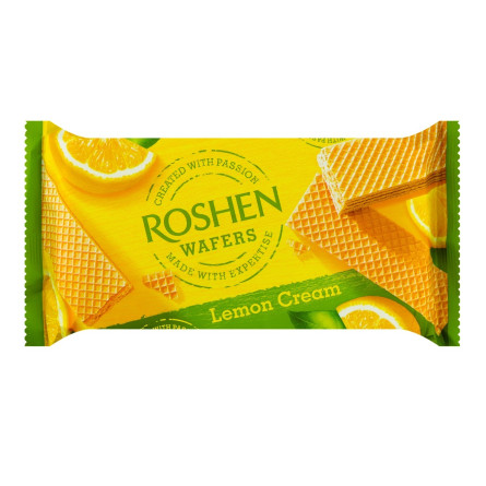 Вафлі Roshen Wafers Lemon Cream 216г slide 1