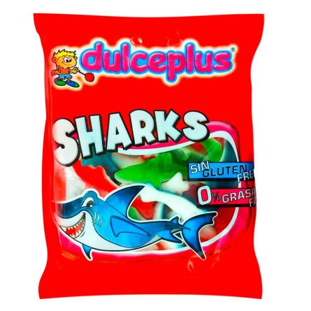 Конфеты жевательные Dulceplus Акулы 100г