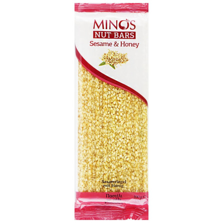 Батончик Minos с семенами кунжута и медом 100г