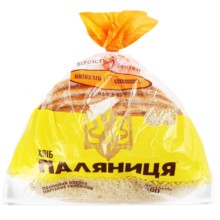 Хліб Київхліб Паляниця житньо-пшеничний нарізаний 400г