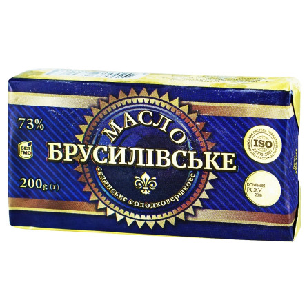 Масло Брусиловское крестьянское сладкосливочное 73% 200г slide 1