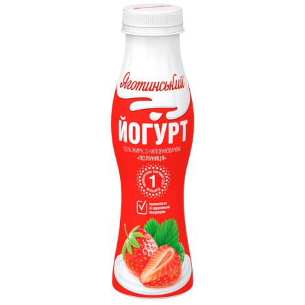 Йогурт Яготинський полуниця 1,5% 270г