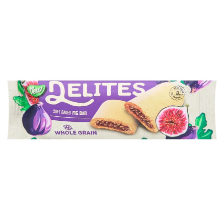 Печенье Delites батончик с инжирной начинкой 25г slide 1